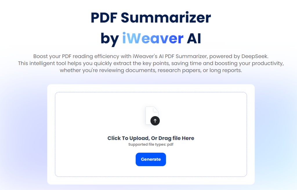 pdf summarizer iweaver